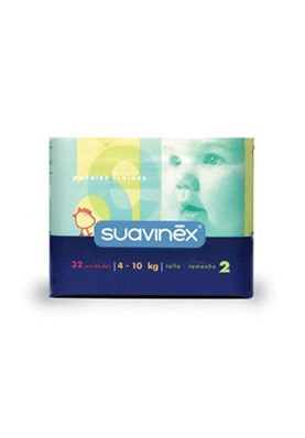 SUAVINEX Pañal Infantil Talla Media 4-10Kg 